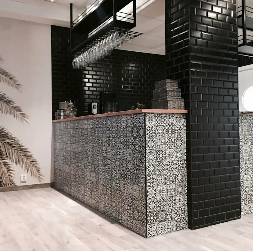 Kakel Tenfors Metro Svart Matt 7,5x15 cm