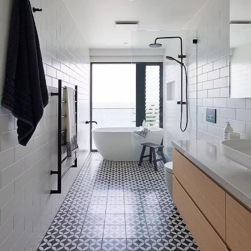 Kakel Tenfors Vit Matt 10x30 cm