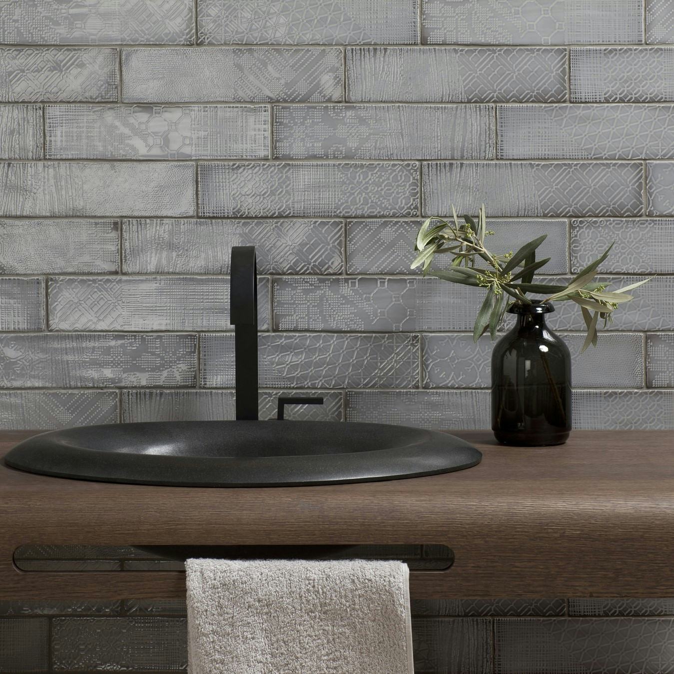 Kakel Tenfors Peronda Argila Pasadena Grå 7,5x30 cm