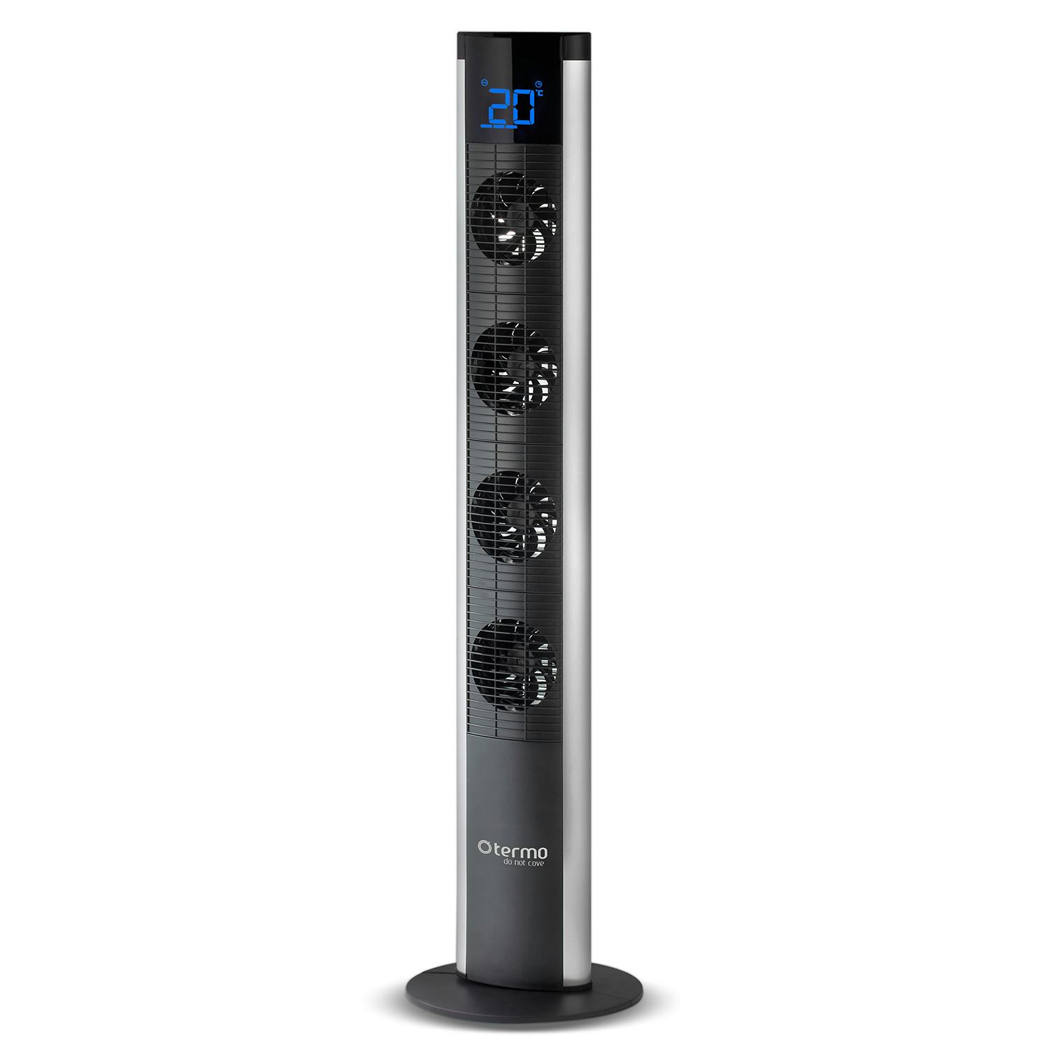 Pelarfläkt Termo Titano Kalluftsfläkt med Fjärrkontroll & LED-Display