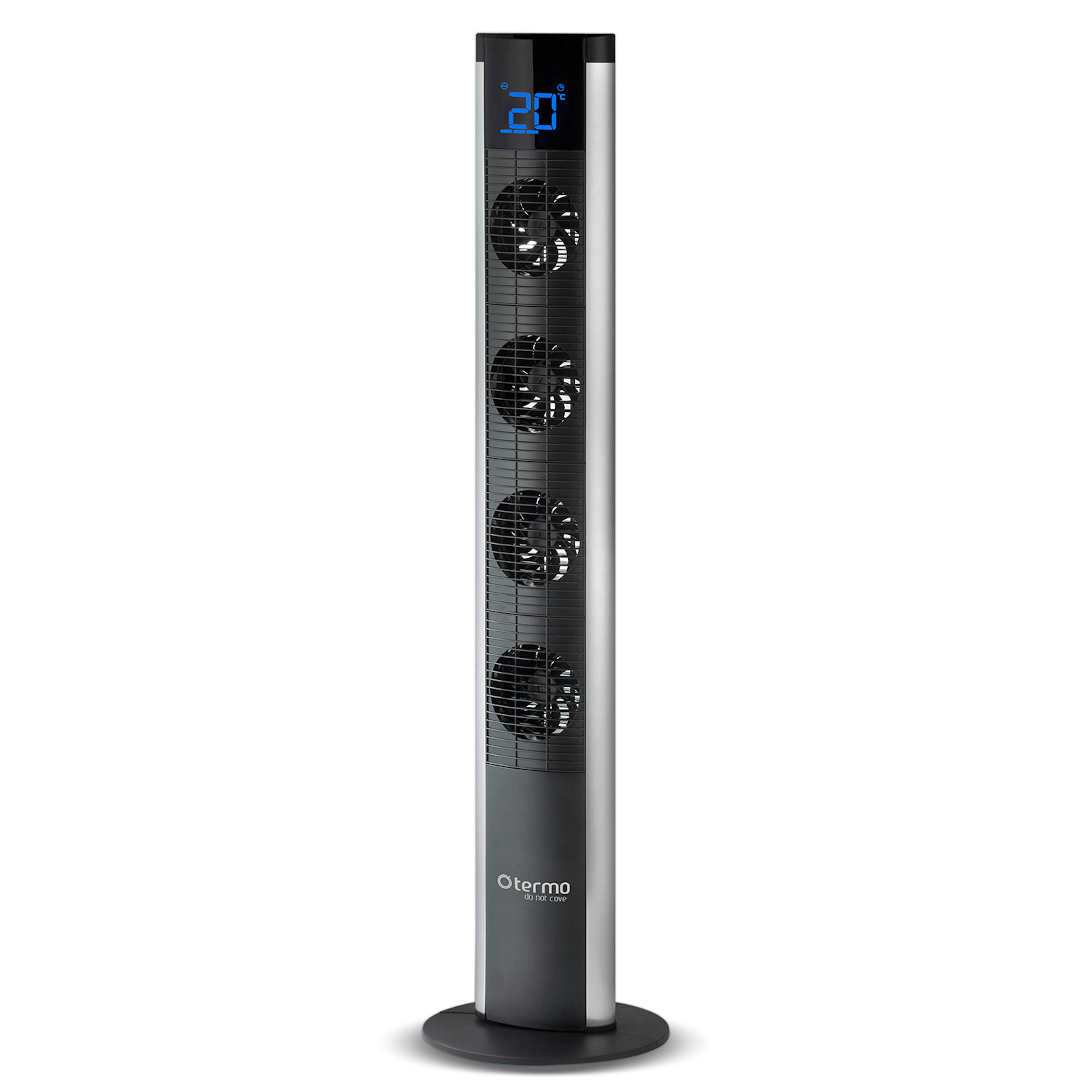 Pelarfläkt Termo Titano Kalluftsfläkt med Fjärrkontroll & LED-Display