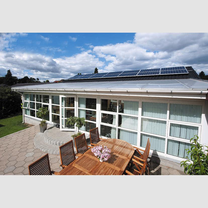 Kanalplast Plastmo TwinLite Klar Komplett Tak 16 mm