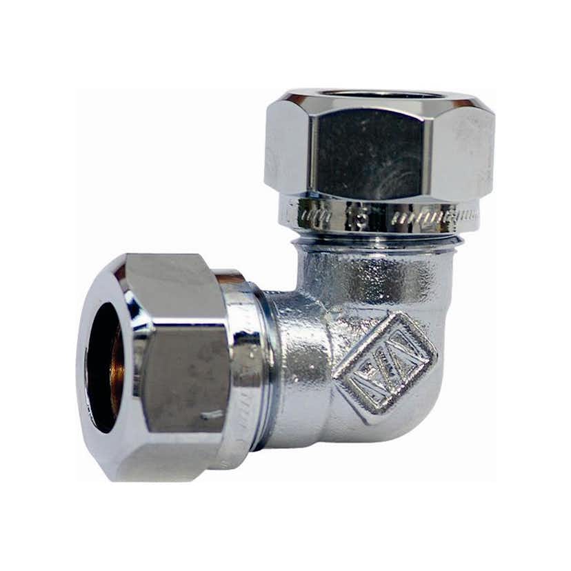 Klämringskoppling Vatette 1139 Vinkel Förkromad