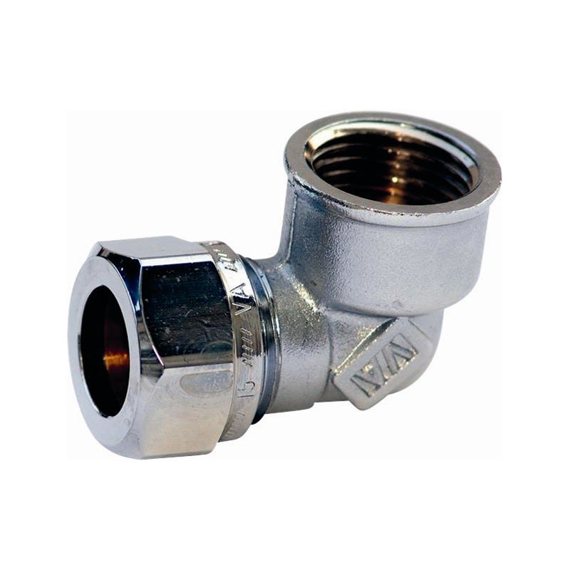 Klämringskoppling Vatette 1147 Vinkel Invändig Förkromad