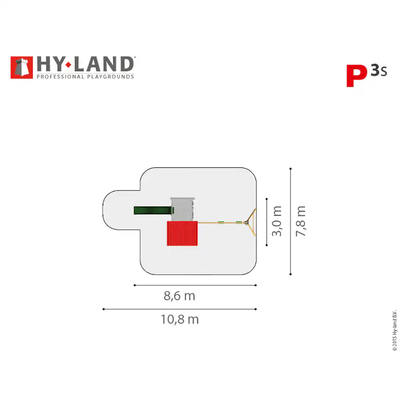 Klätterställning Hy-Land Projekt 3 + Swingmodul