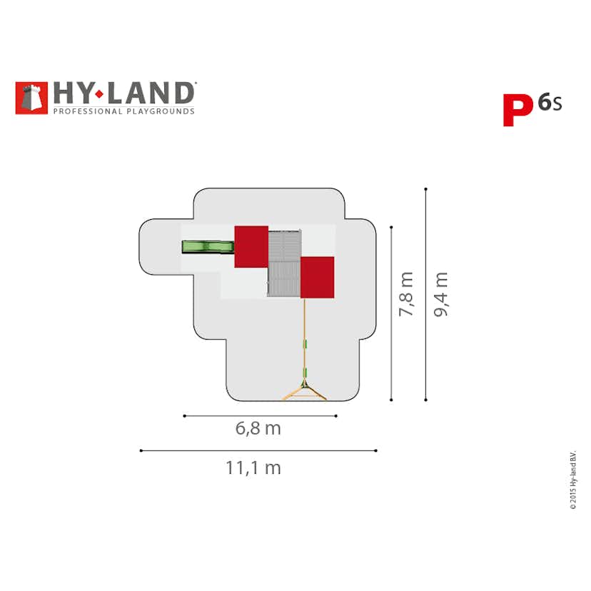 Klätterställning Hy-Land Projekt 6 + Swingmodul