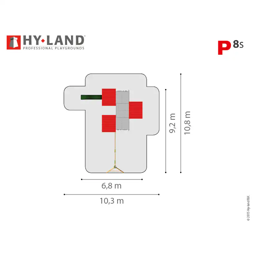 Klätterställning Hy-Land Projekt 8 + Swingmodul