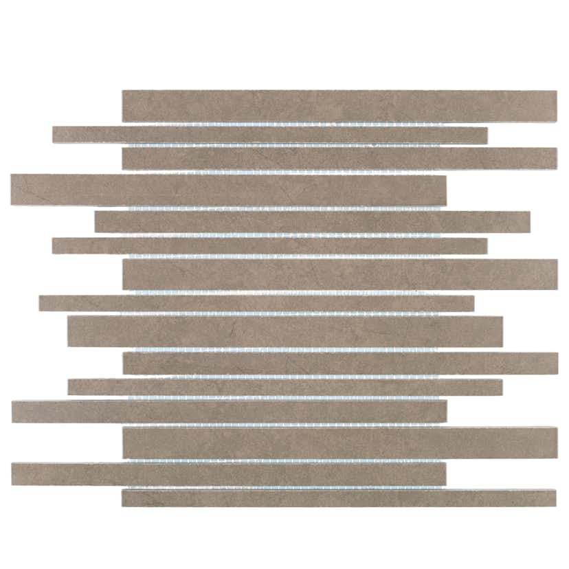 Klinker Arredo Quartz Brun Mosaic Brick 2x30 cm