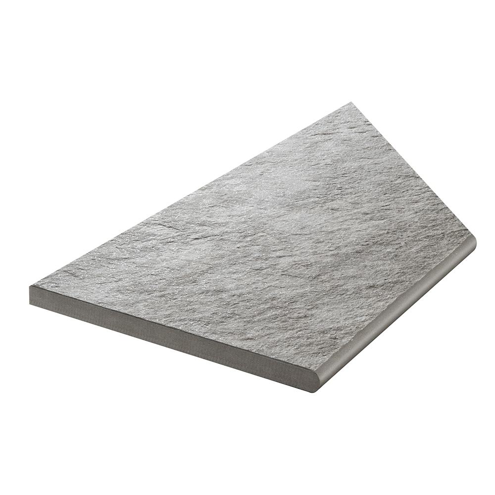 Uteklinker Bricmate Z Quartzit Grey Pool Inner Corner Left 30x60 cm