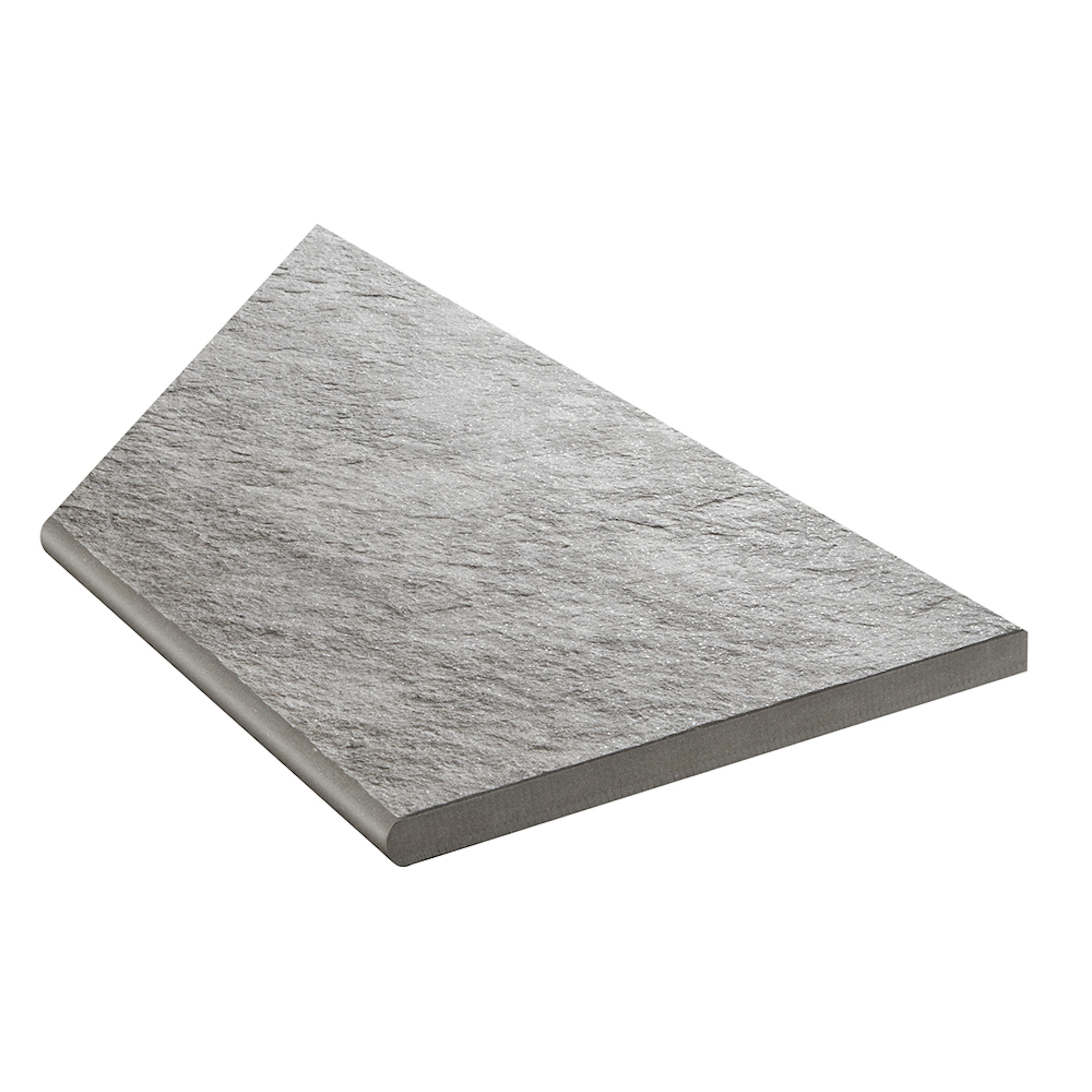 Uteklinker Bricmate Z Quartzit Grey Pool Inner Corner Right 30x60 cm