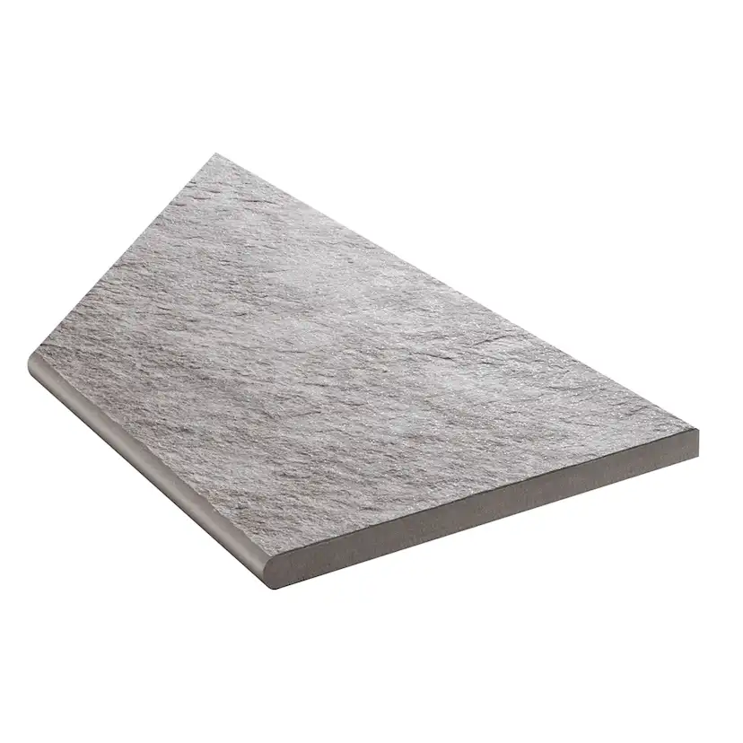 Uteklinker Bricmate Z Quartzit Grey Pool Inner Corner Right 30x60 cm