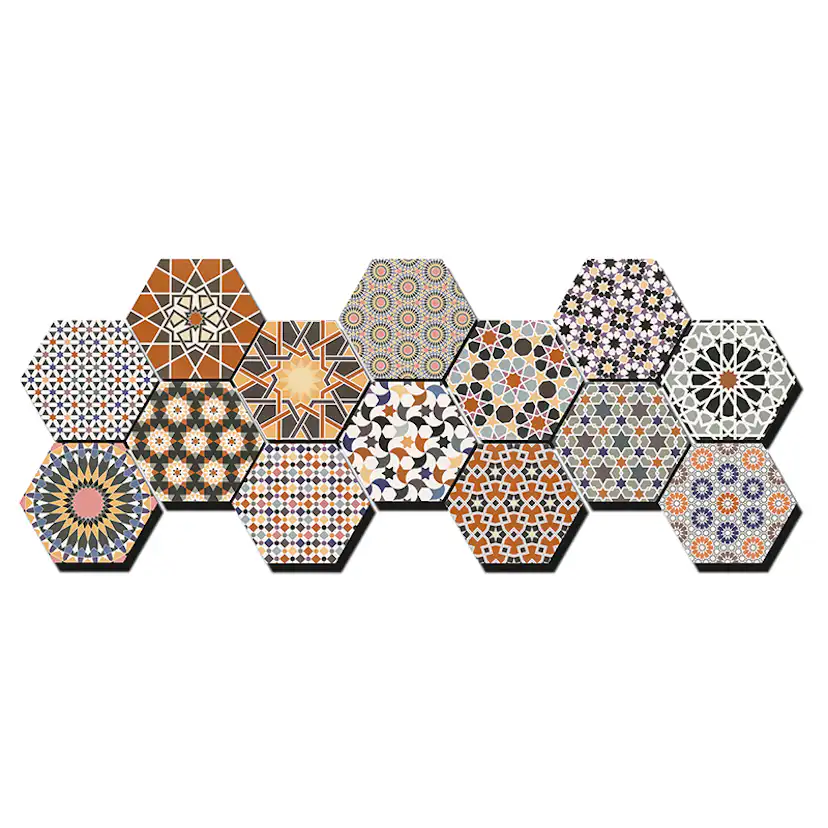 Klinker Lhådös Cirkus Hexagon 29x33 cm