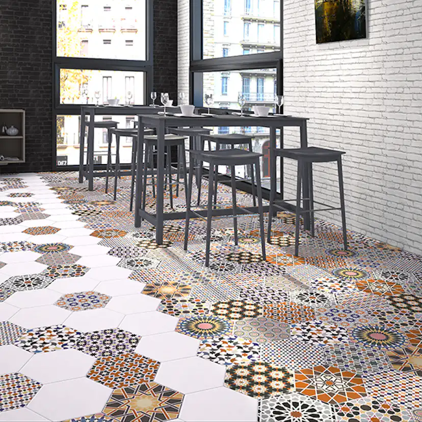 Klinker Lhådös Cirkus Hexagon 29x33 cm