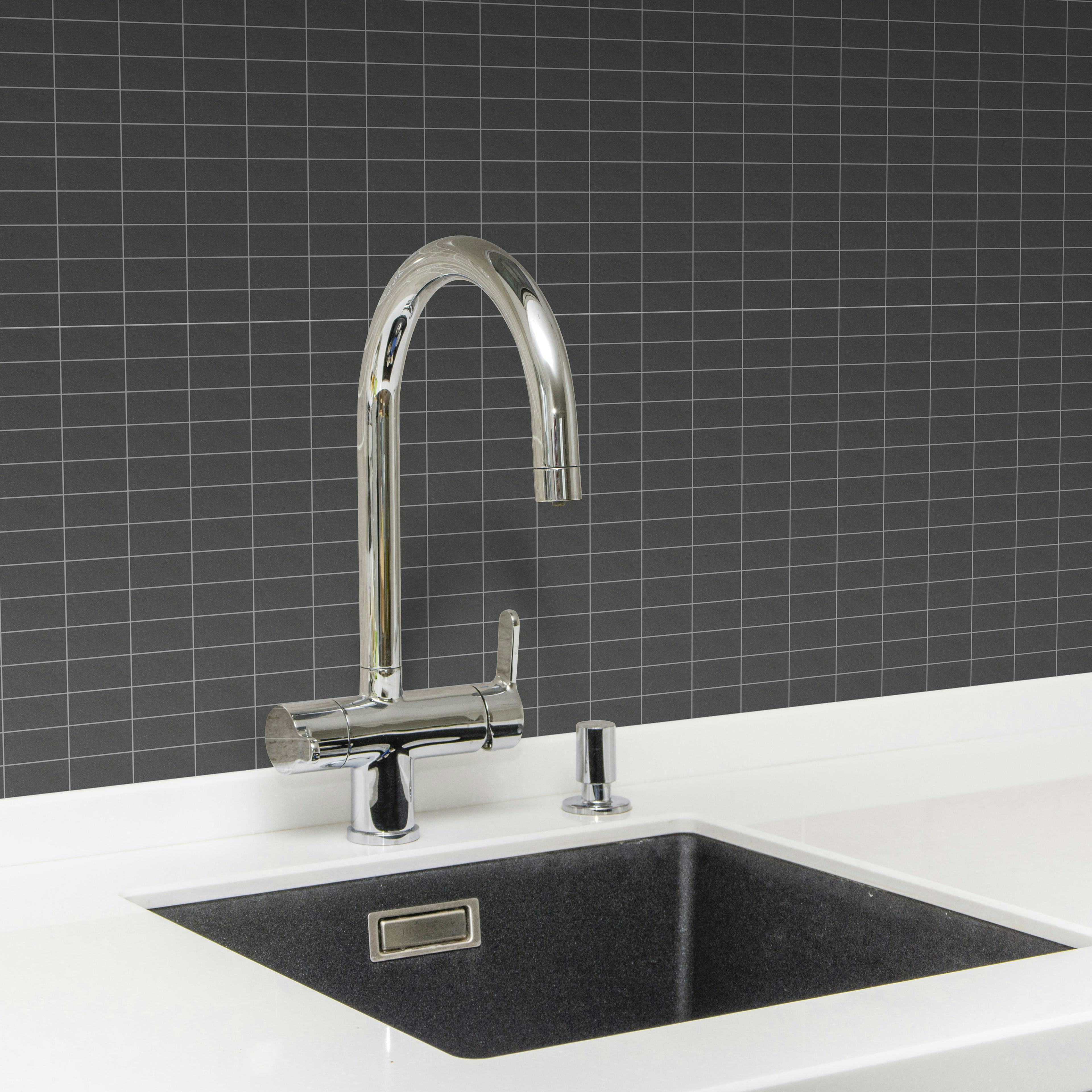 Klinkermosaik Arredo Ardesia Svart 2,3x4,8 cm