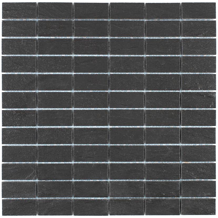 Klinkermosaik Arredo Ardesia Svart 2,3x4,8 cm