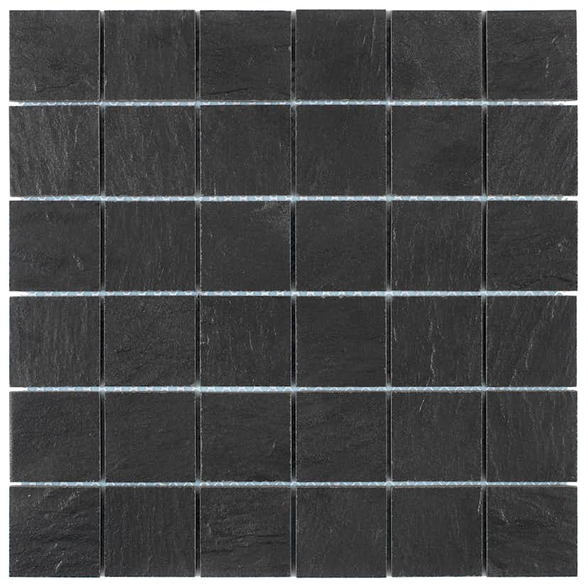 Klinkermosaik Arredo Ardesia Svart 4,8x4,8 cm