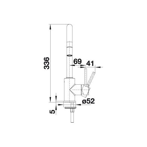 Köksblandare Blanco Mida-S Silgranit-look