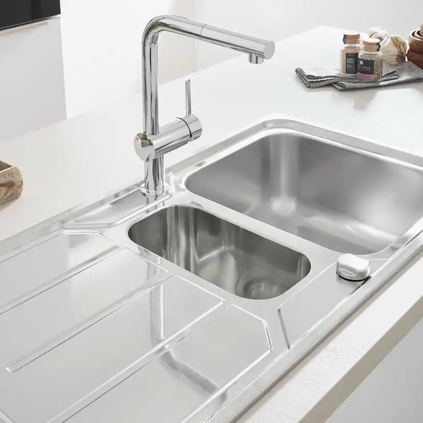 Köksblandare Grohe Minta 32168 Engreppsblandare Krom med Svängbar Pip & StarLight