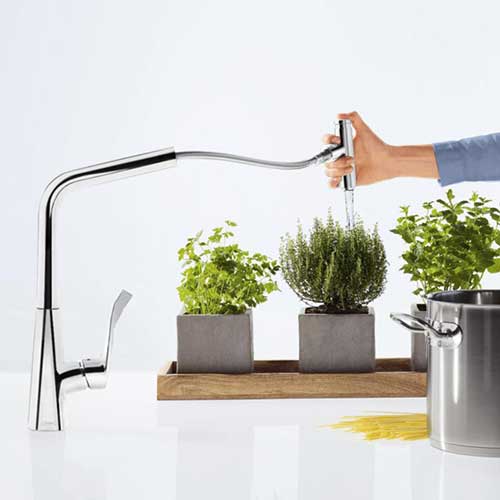 Köksblandare Hansgrohe Metris Select 320 med Utdragbar Pip