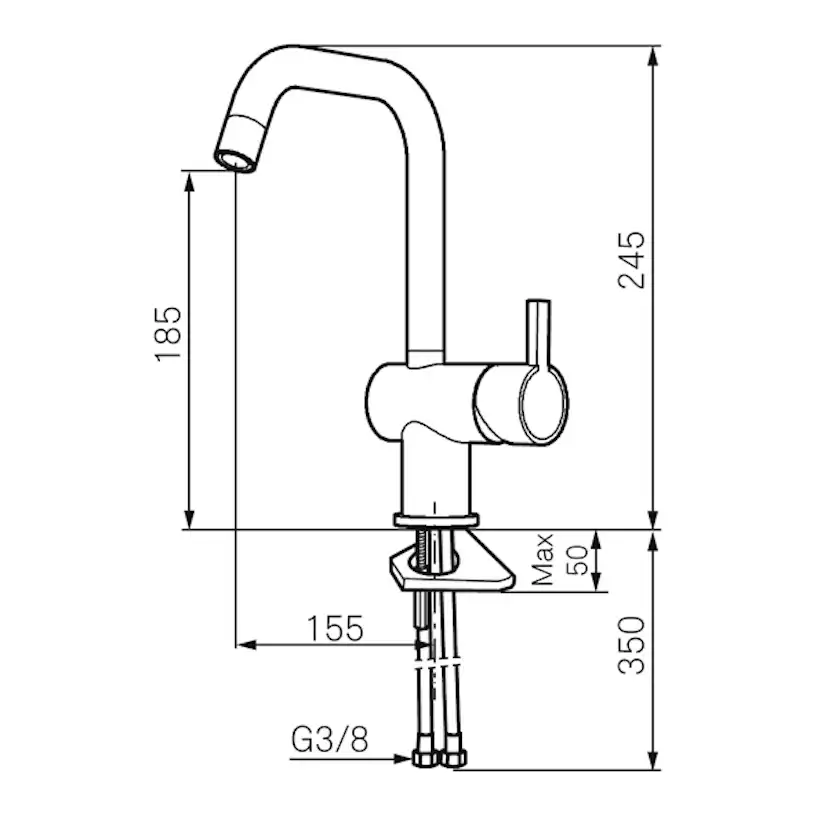 Köksblandare Mora Rexx K7
