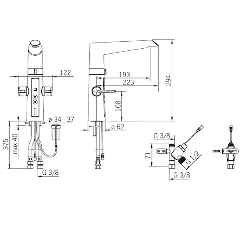 Köksblandare Oras Optima Beröringsfri Funktion