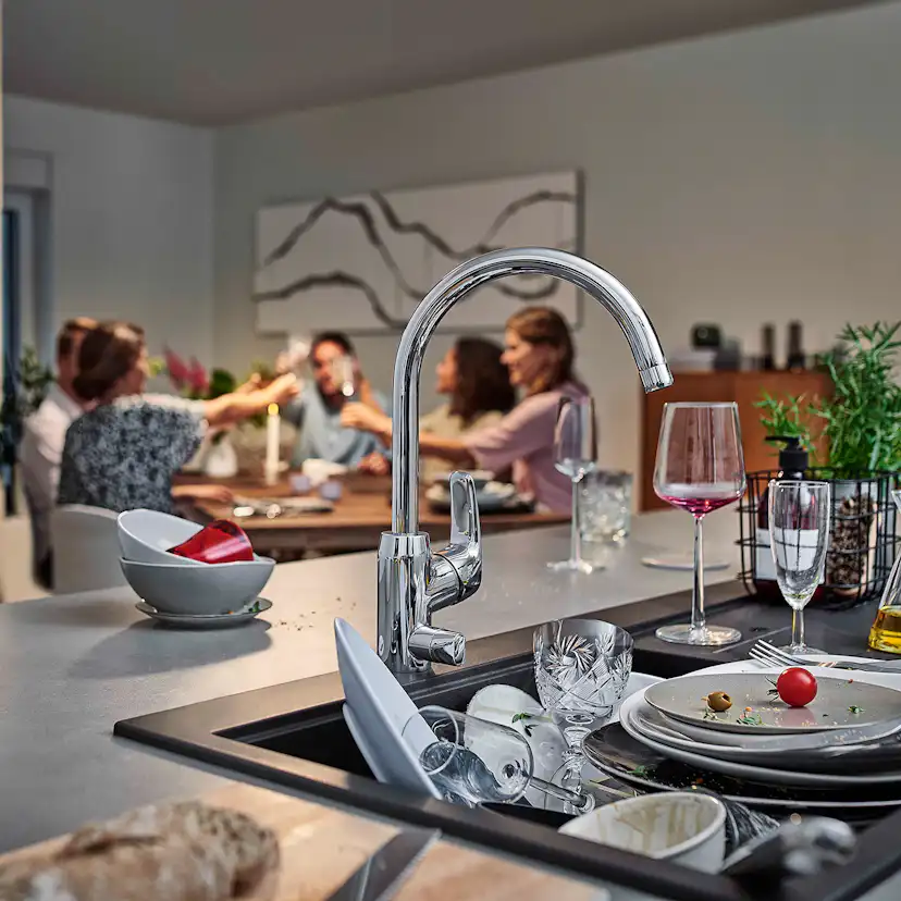 Köksblandare Oras Safira med Hög Pip