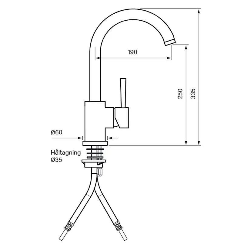 Köksblandare Tapwell EVO 180