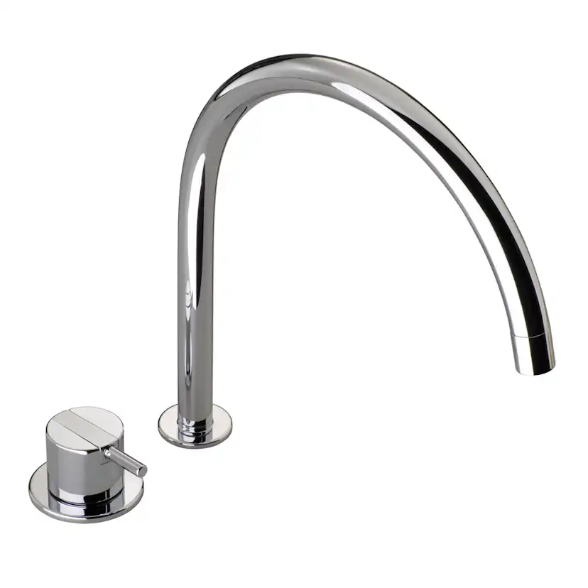 Köksblandare Vola 590H Engreppsblandare Krom Svängbar Pip