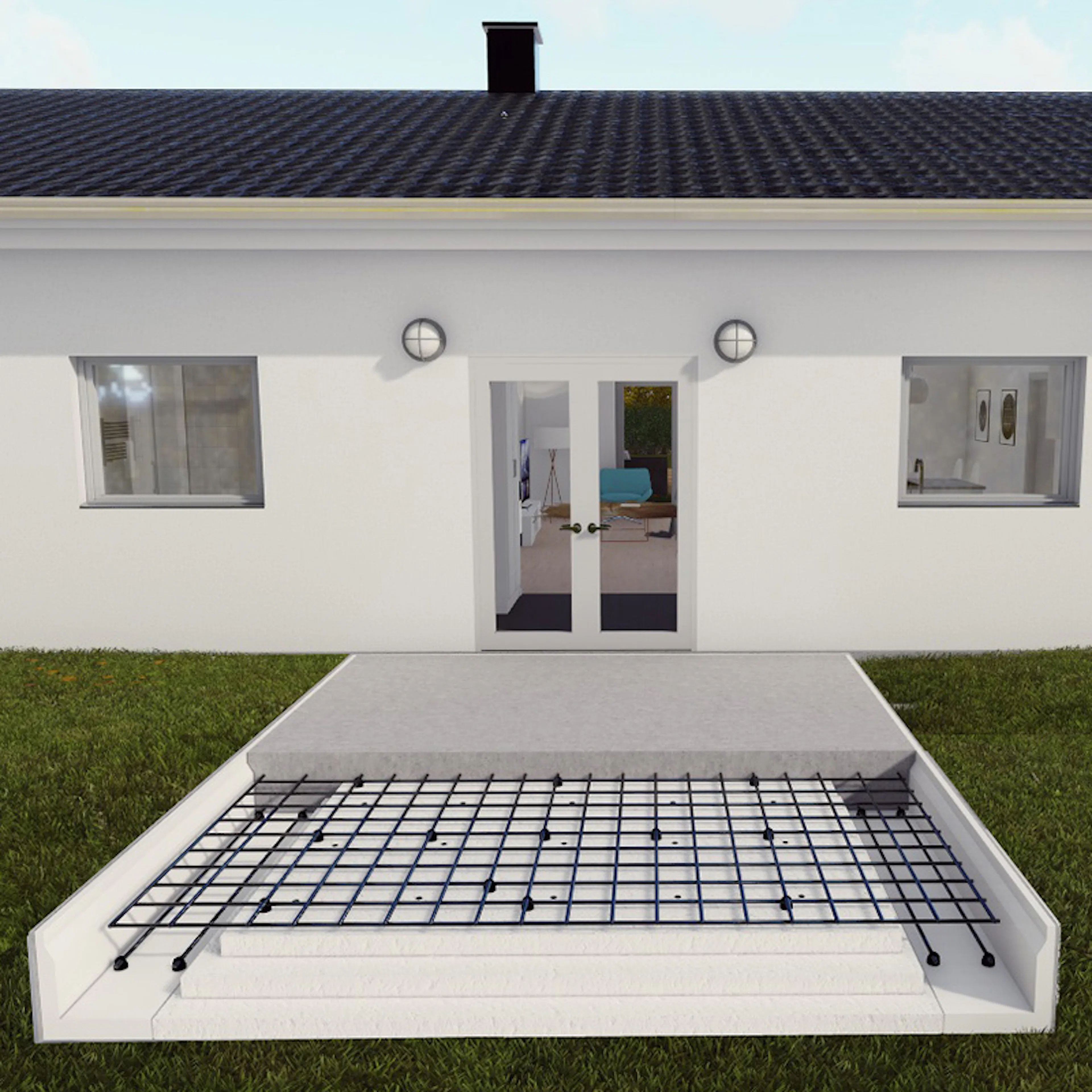 Komplett Grundmäklarna Grundpaket Mot Fasad