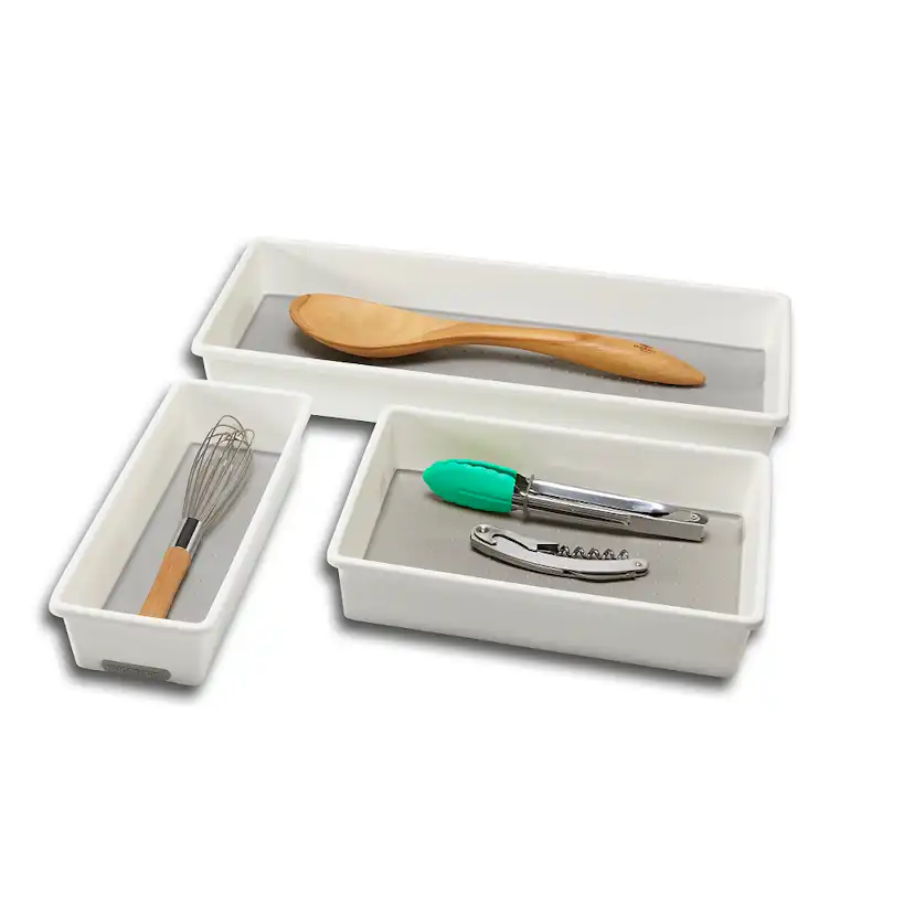 Korgset Madesmart 3 pack till Kökslåda Vit