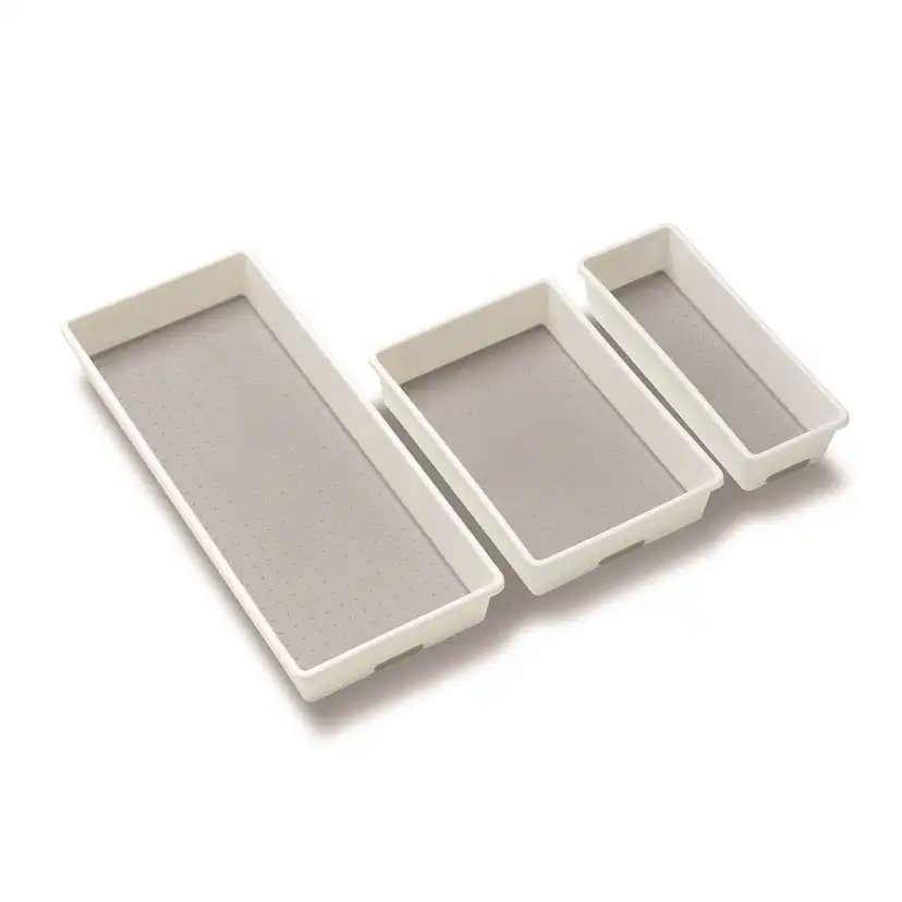 Korgset Madesmart 3 pack till Kökslåda Vit