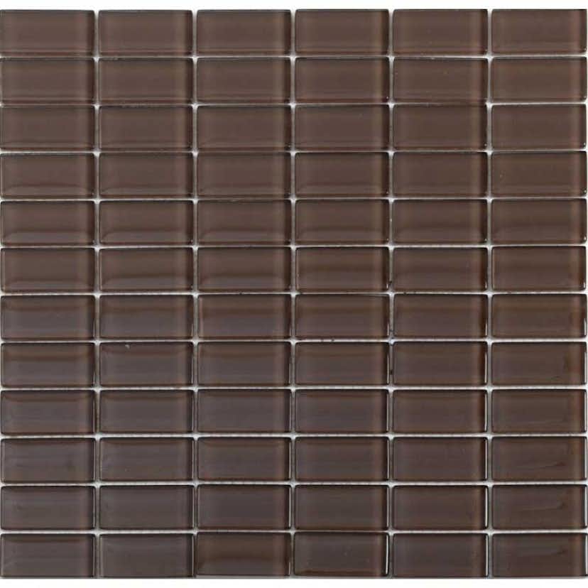 Kristallmosaik Arredo Blank Brun 2,3x4,8 cm