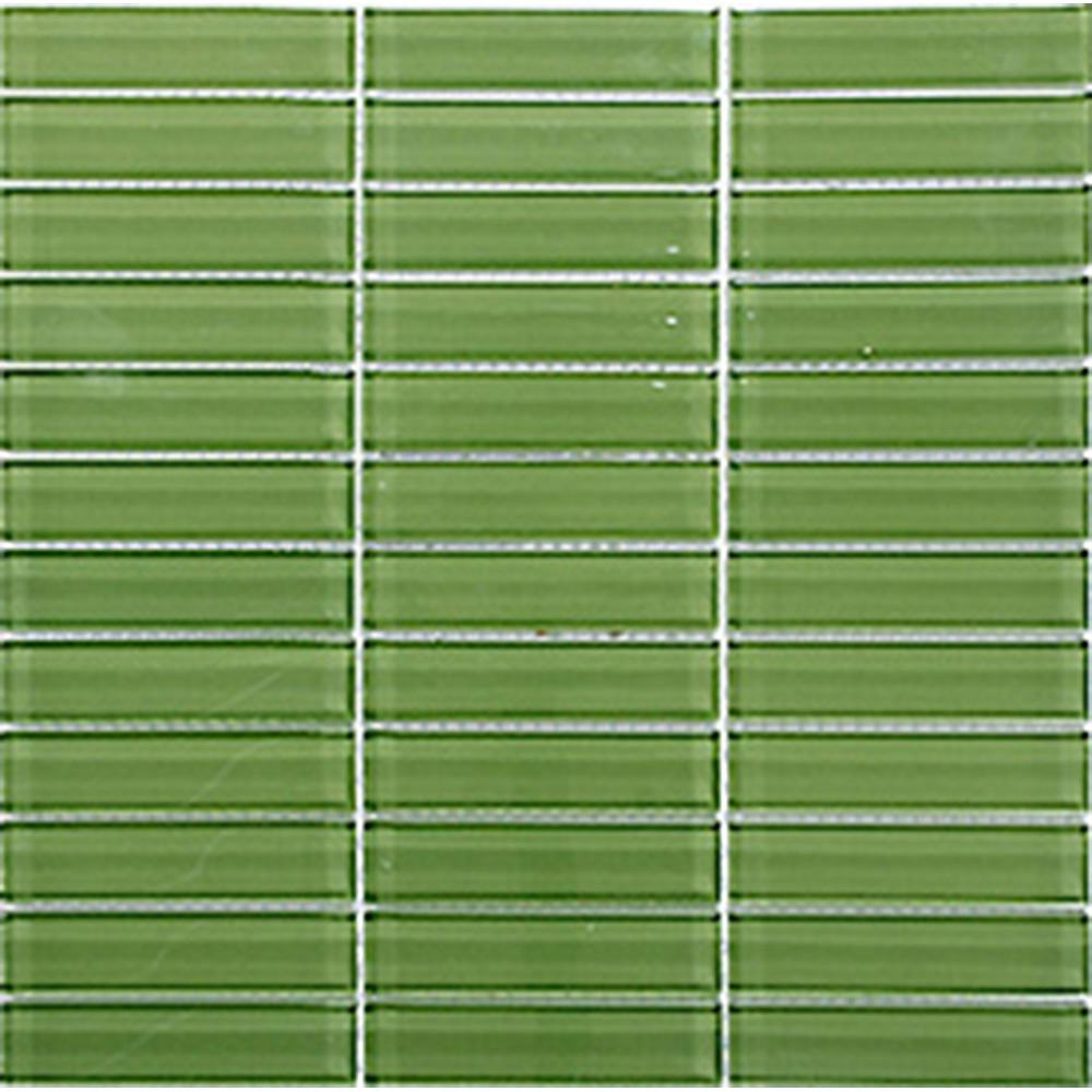 Kristallmosaik Arredo Blank Grön 2,3x9,8 cm