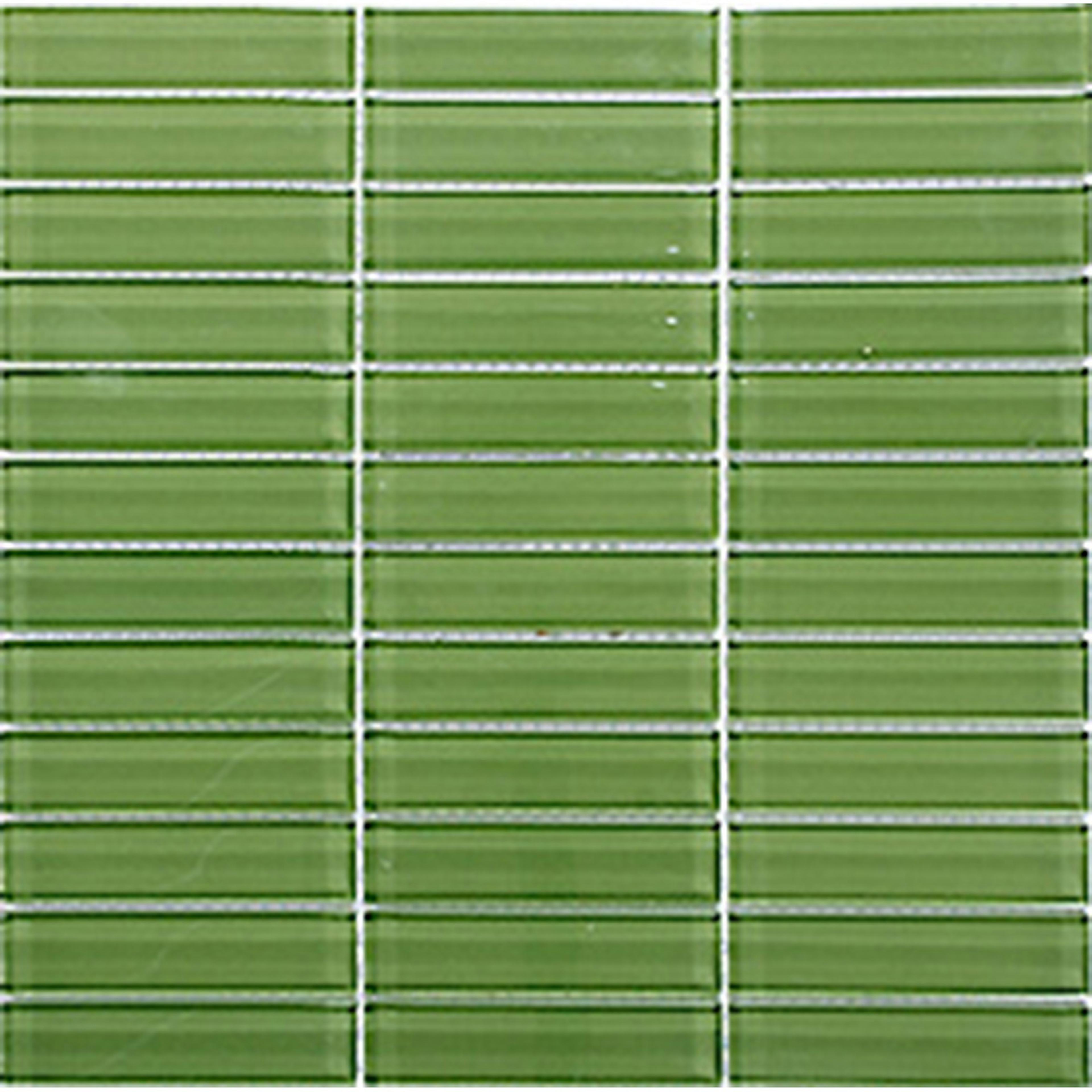 Kristallmosaik Arredo Blank Grön 2,3x9,8 cm