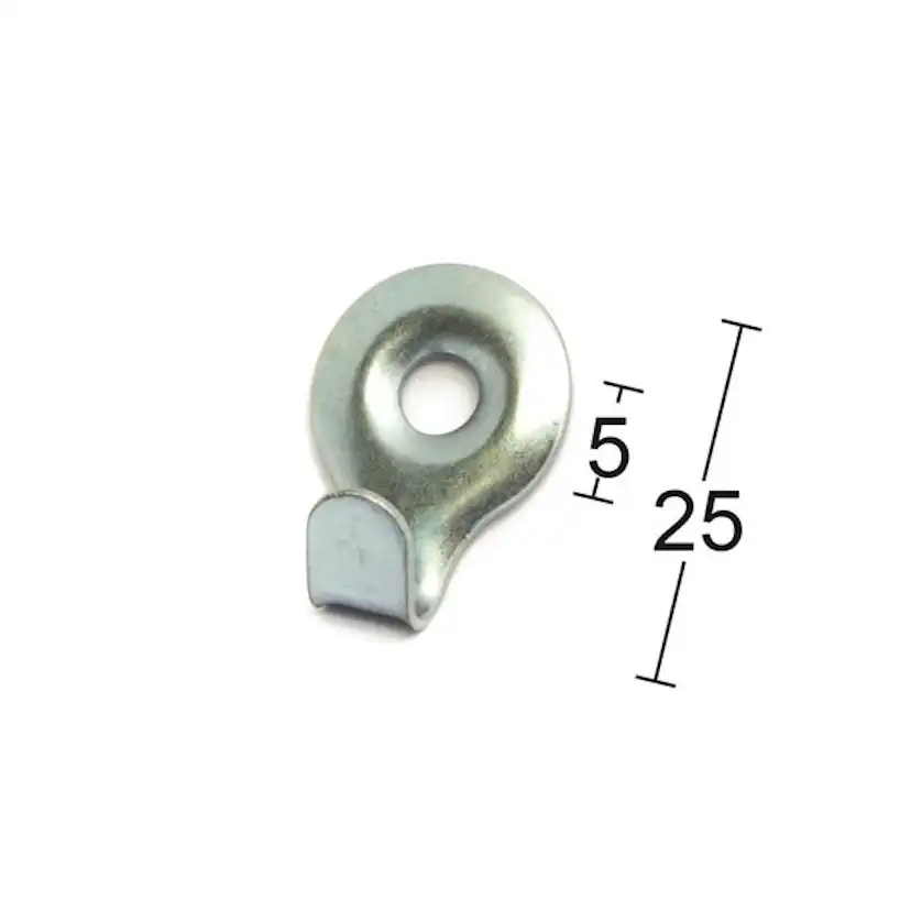 Stålkrok Habo 530 Elzink Fäste till Korg 366 & 466