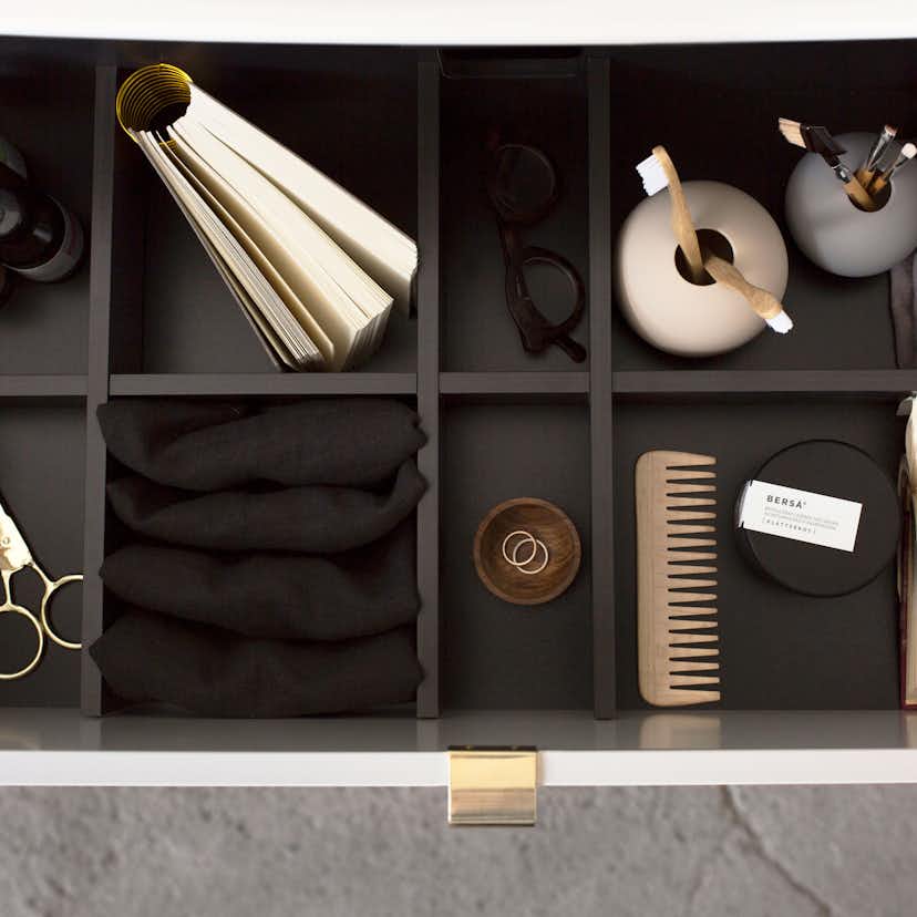 Lådindelare Björbo Badrum Medja Svart