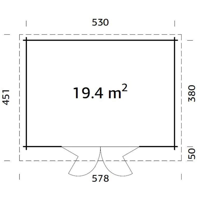 Stuga Palmako Lea 20,1 m2