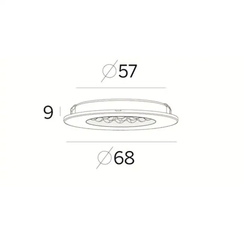 LED-Armatur Hide-a-lite Slim 3000K
