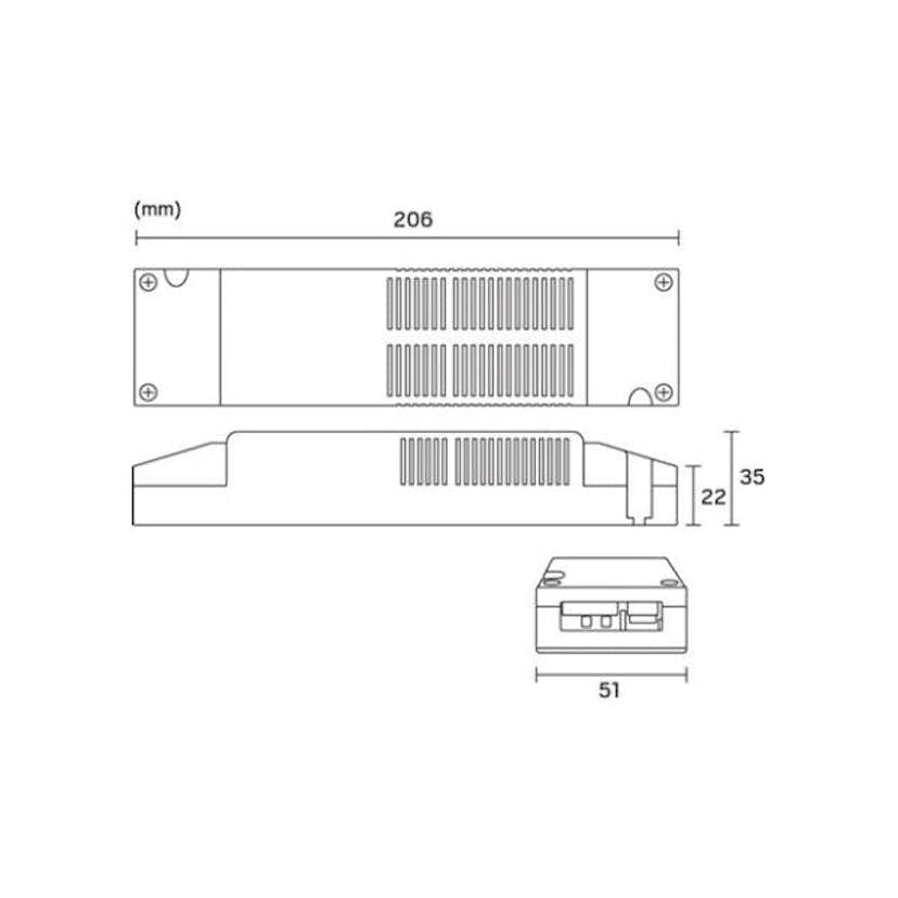 LED Dimtrafo Hide-a-lite MDR 24V