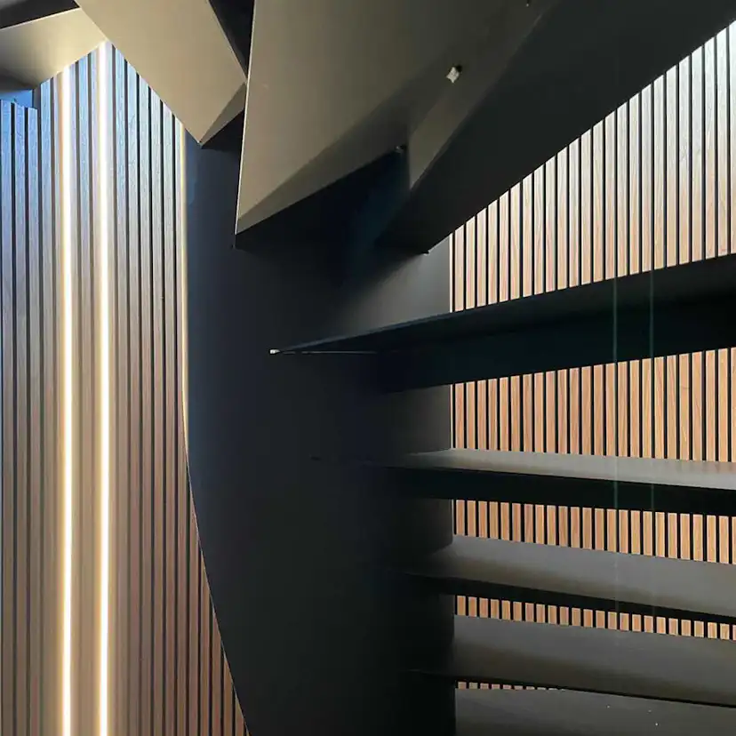 LED-Belysning Wood on wall Akustikpanel Bred