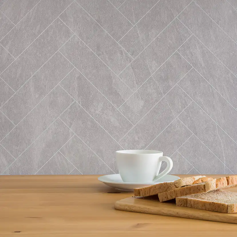 Väggskiva BerryAlloc Kitchen Wall Ljus Skiff Fiskben