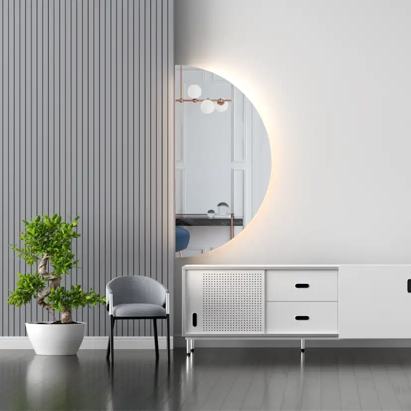 Spegel Vidi Linda med LED-belysning