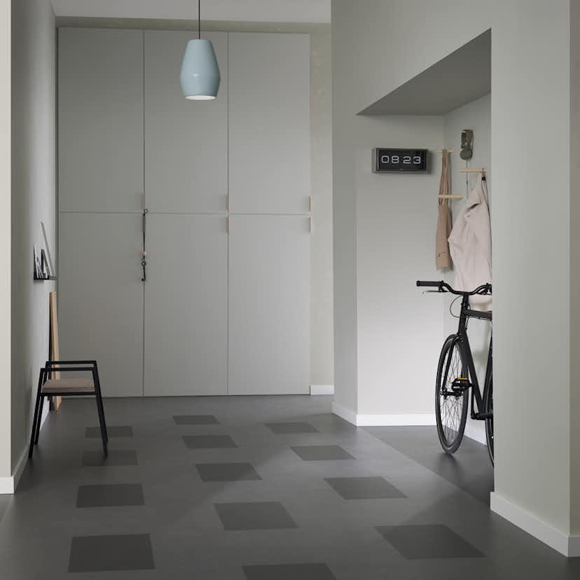 Linoleumgolv Forbo Marmoleum Click Black Hole 60x30 cm