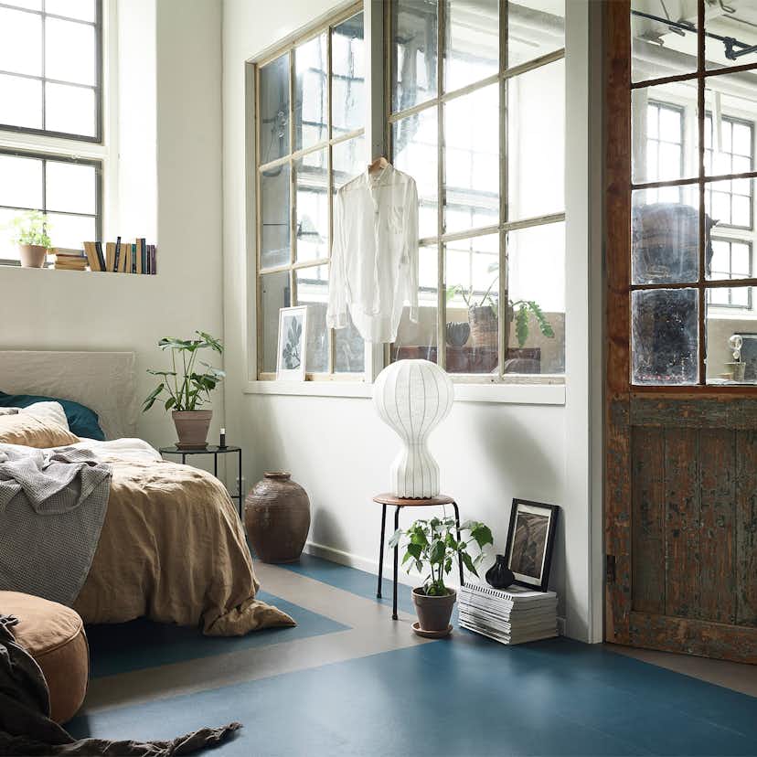 Linoleumgolv Forbo Marmoleum Click Delta Lace 30x30cm med Klicksystem