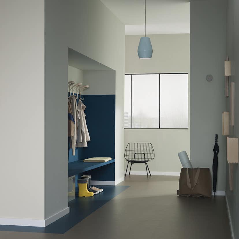 Linoleumgolv Forbo Marmoleum Click Delta Lace 30x30cm med Klicksystem