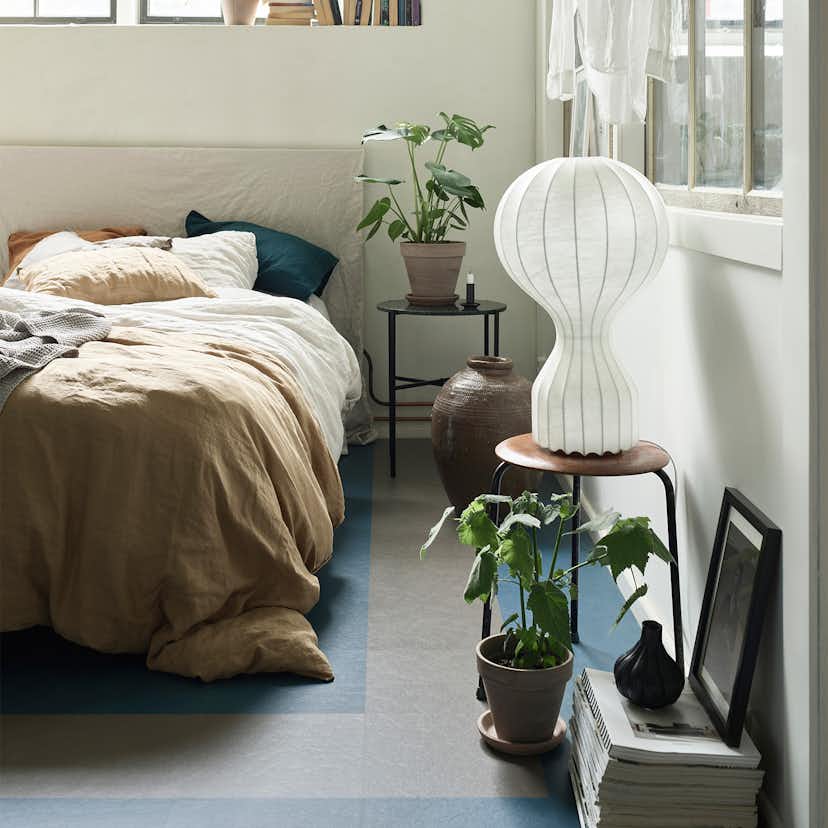 Linoleumgolv Forbo Marmoleum Click 30x30 cm Petrol med Klicksystem