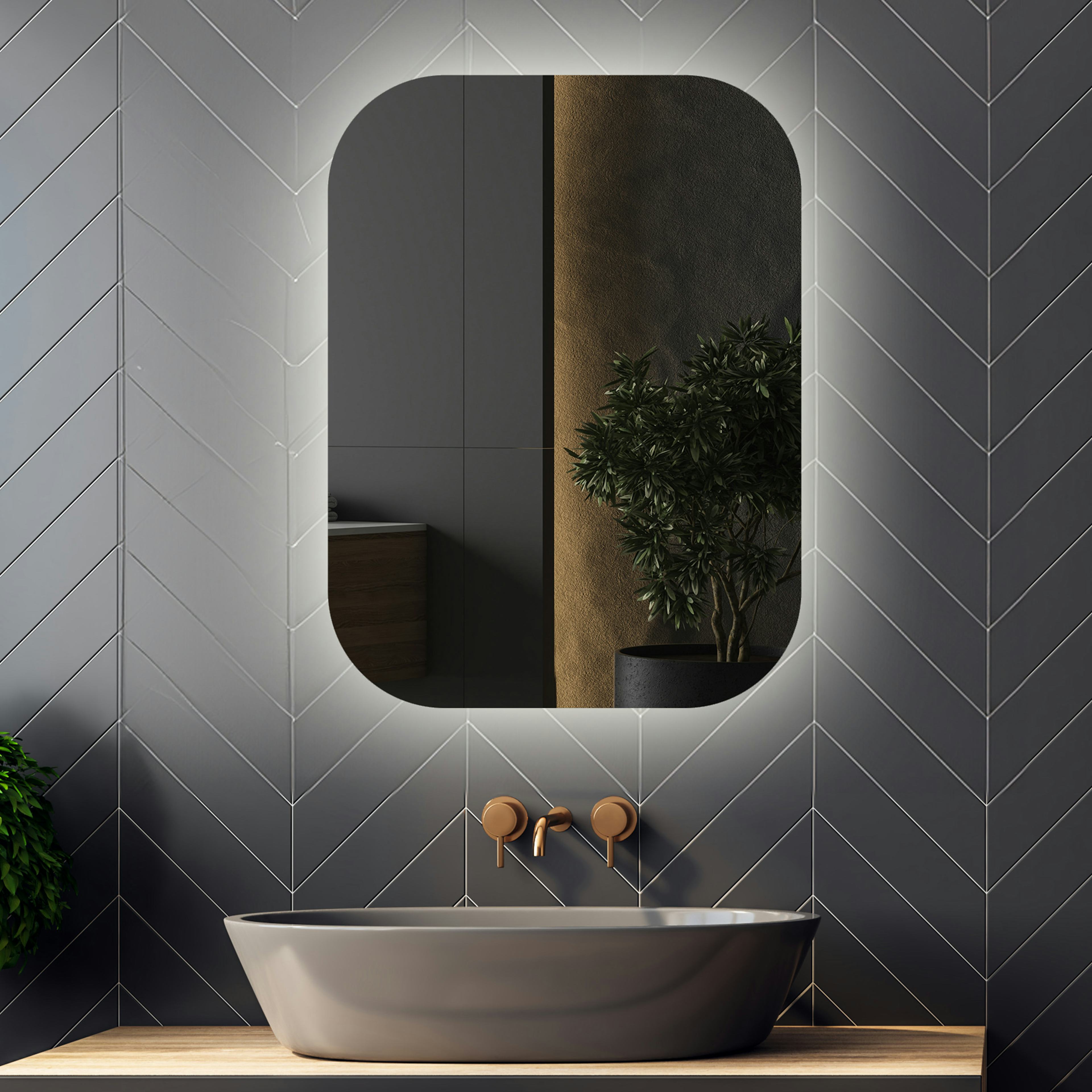 Spegel Vidi Liso med LED-belysning