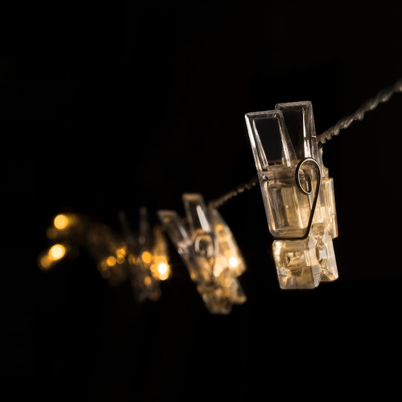 Ljusslinga Gnosjö Konstsmide Fotoklämmor LED