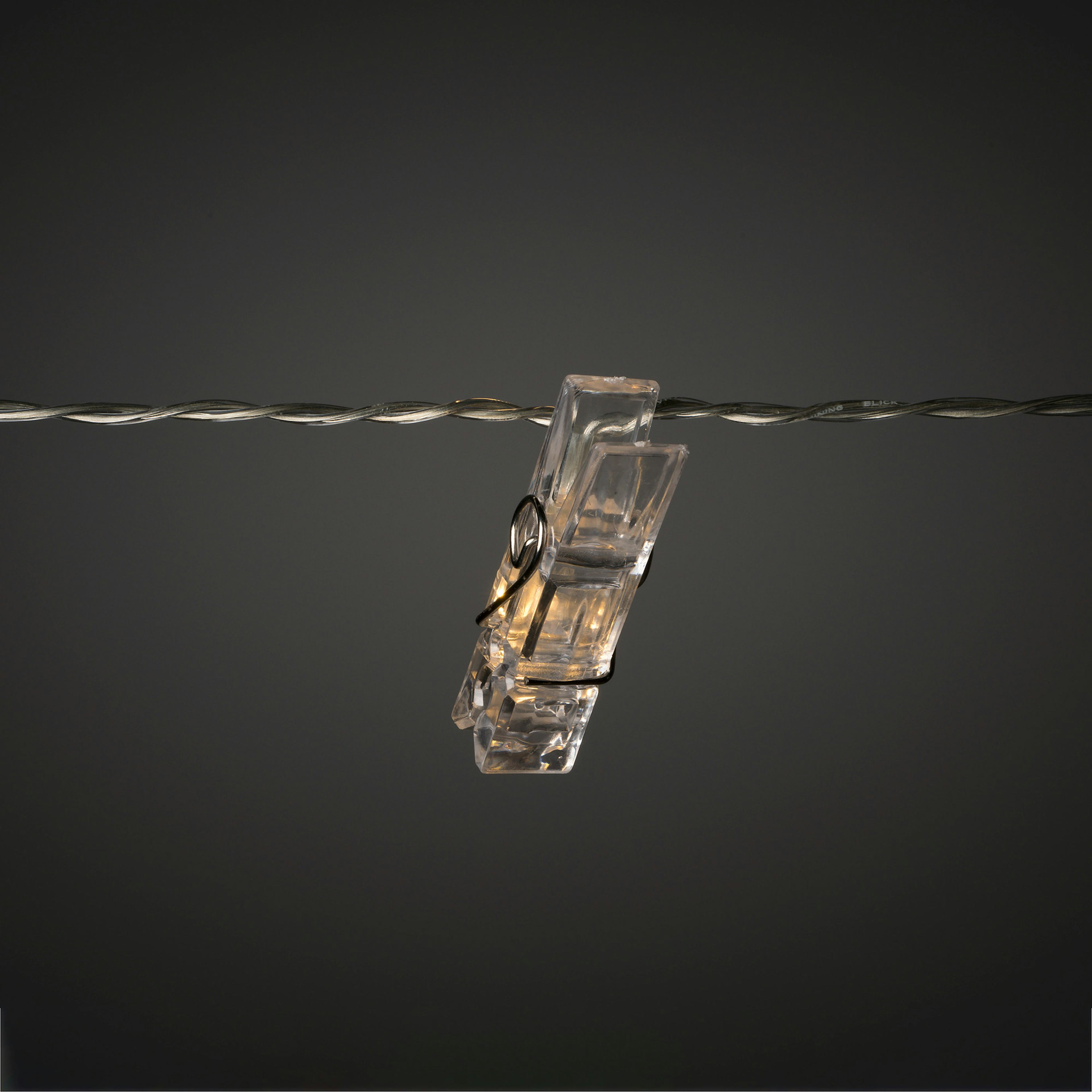 Ljusslinga Gnosjö Konstsmide Fotoklämmor LED