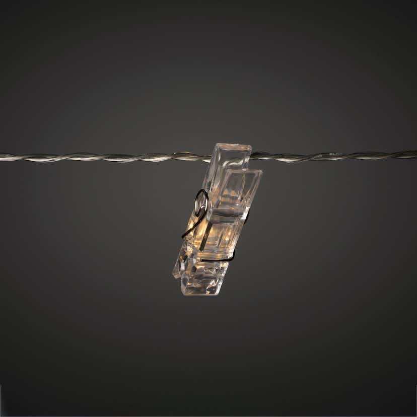 Ljusslinga Gnosjö Konstsmide Fotoklämmor LED